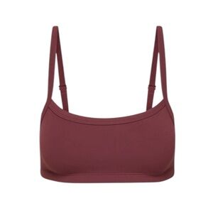 Aritzia Golden BUTTER Tumbler Bra Top, Sumac Burgundy, Sz. M